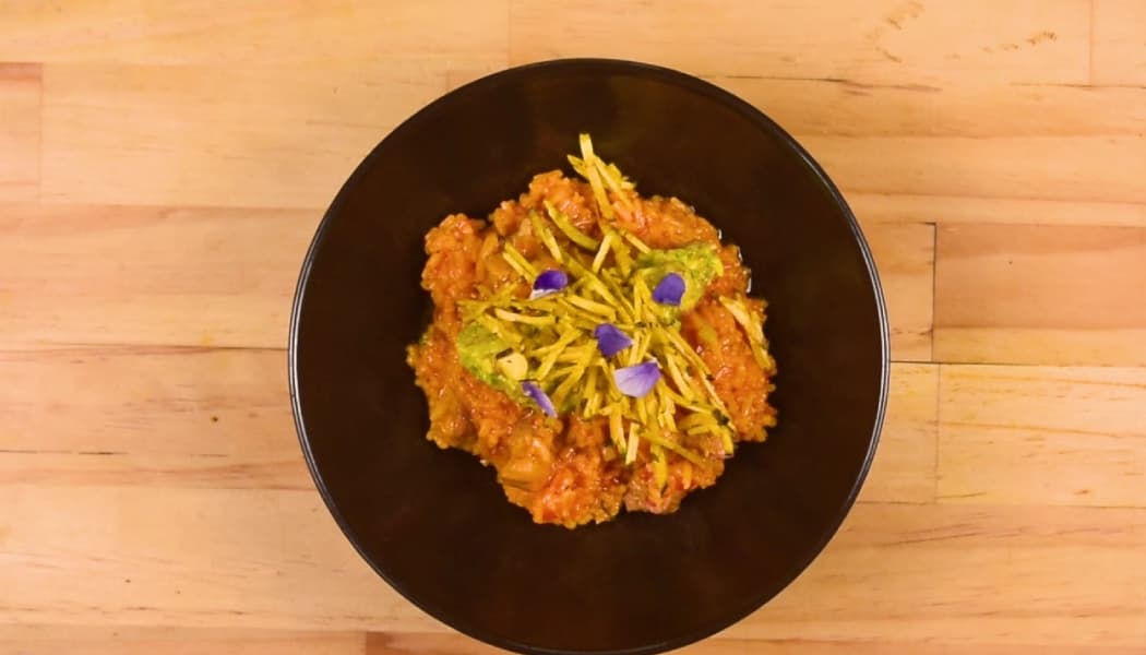 Arroz estilo atollado con cerdo