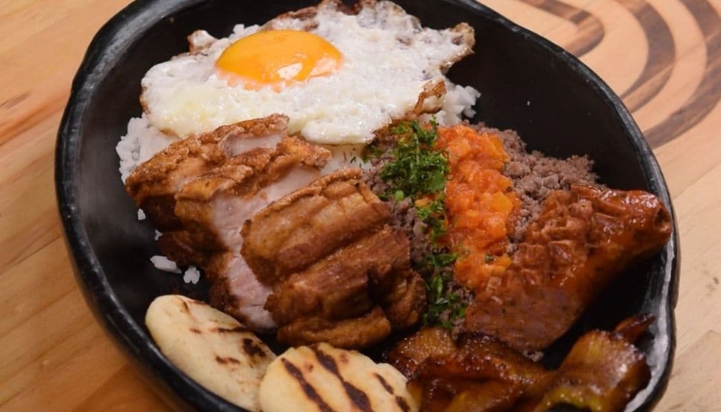 Bandeja paisa "sin frijoles"