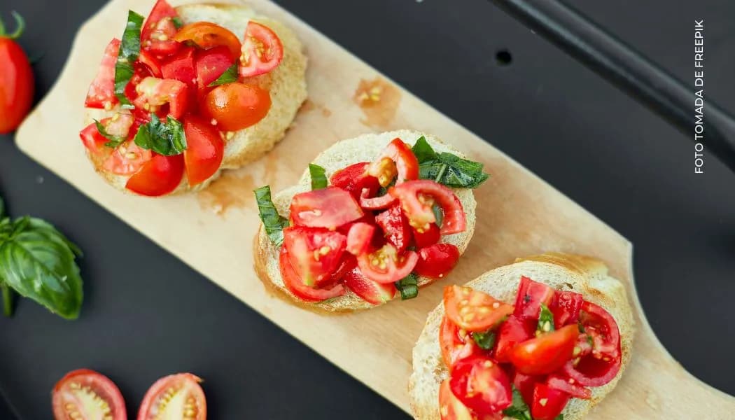 Recetas bruschettas de tomate y albahaca Recetas bruschettas de tomate y albahaca