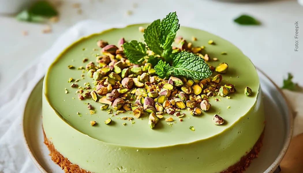 Receta cheesecake de pistacho  cheescake de pistachos