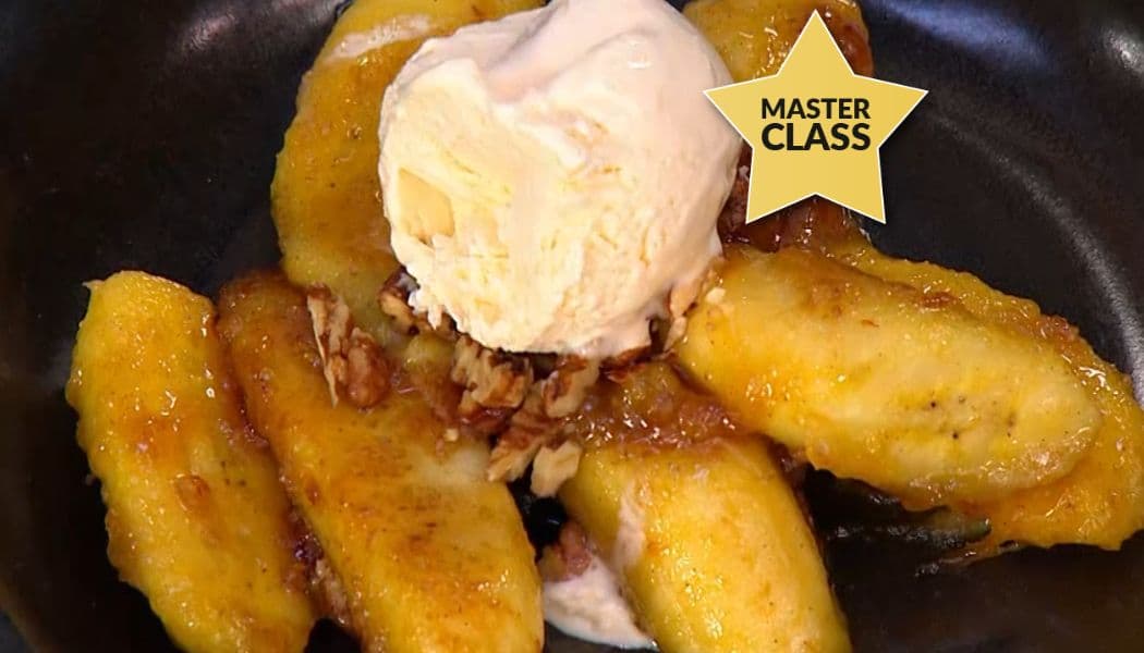 Receta bananos flambeados Receta bananos flambeados.