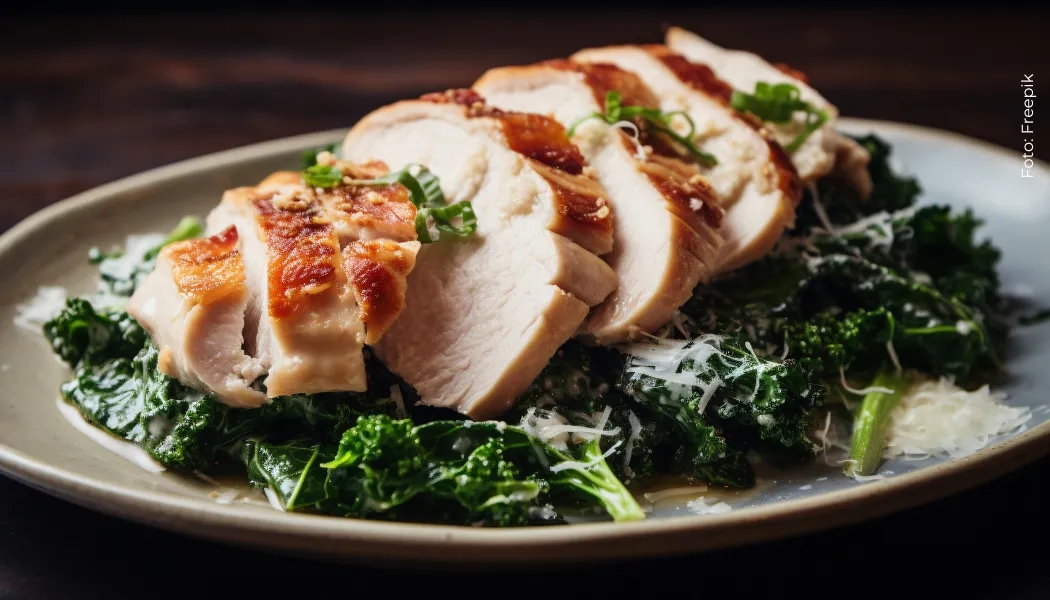 pollo de kale con vino blanco pollo de kale con vino blanco