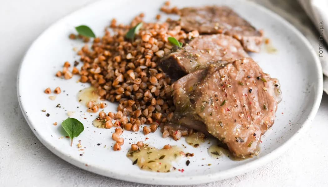 Receta quinoto parmigiano con lomo de cerdo Receta quinoto parmigiano con lomo de cerdo