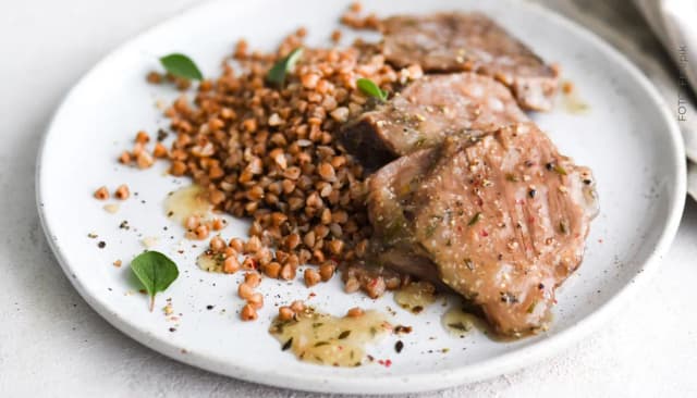 Receta quinoto parmigiano con lomo de cerdo image_alt