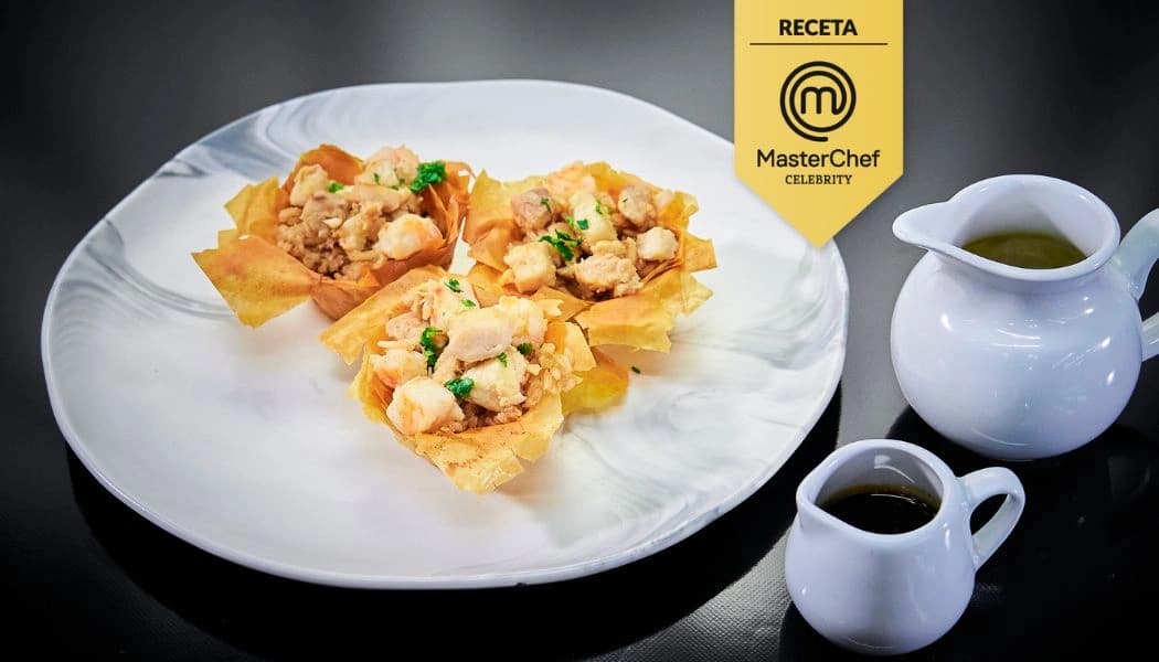 Receta canastas rellenas de pescado Receta canastas rellenas de pescado.