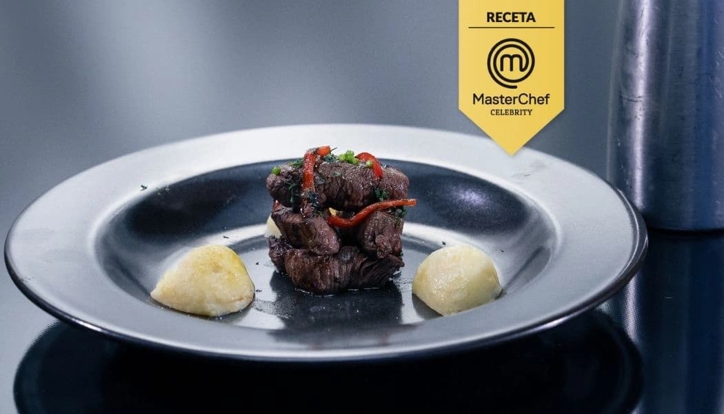 Receta carne de res con espuma de vegetales carne de res con papas crocantes