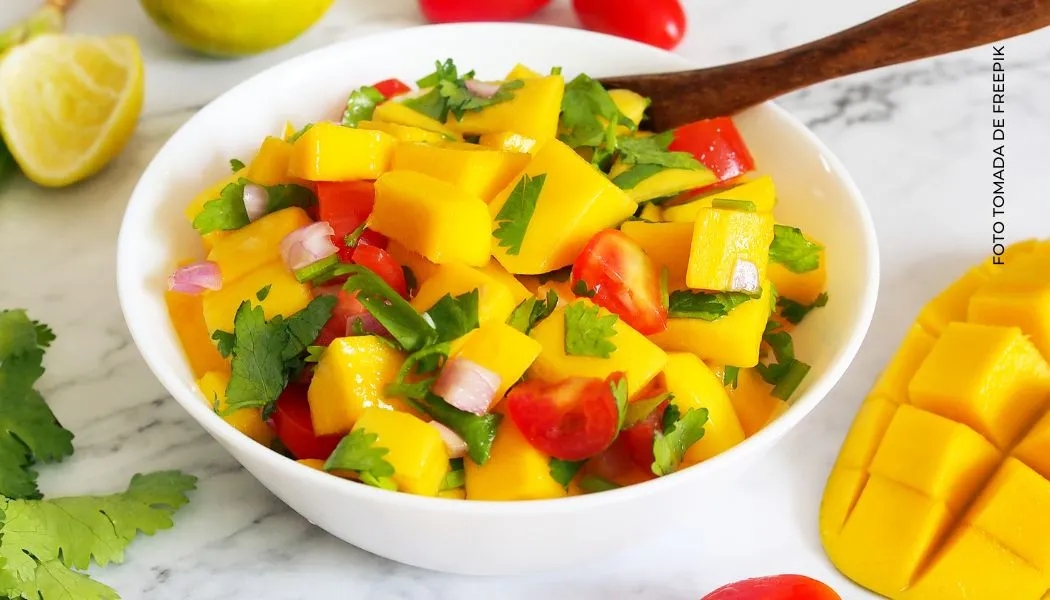 Receta ensalada tropical de mango Receta ensalada tropical de mango