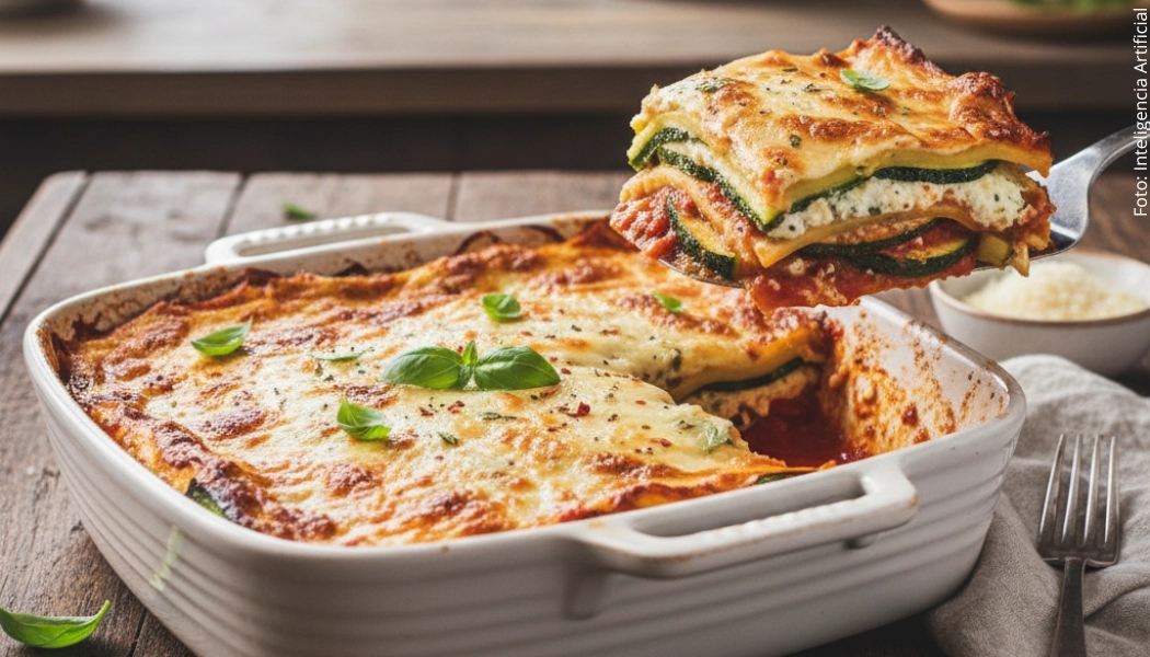 Lasaña de zucchini sin pasta Lasaña de zucchini sin pasta