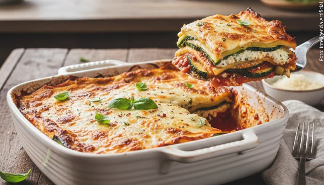 Lasaña de zucchini sin pasta Lasaña de zucchini sin pasta
