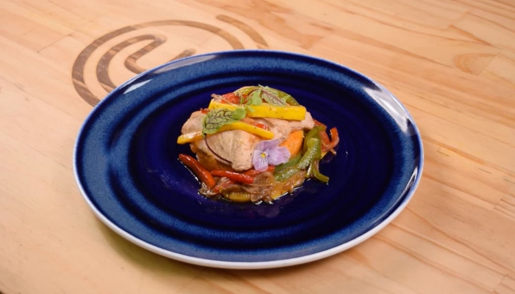 Pato en cama de puré de zanahoria Pato en cama de puré de zanahoria