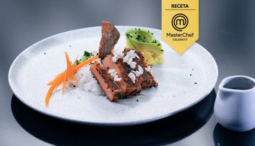 Receta salmón con arroz de sushi salmón con arroz de sushi